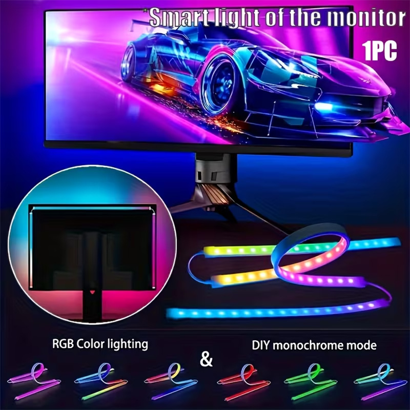RGB ゲーミングライトストリップ モニターバックライト L - Party Games Night のレビューと価格